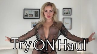 [4K] TRANSPARENT Lingerie Haul with Joanna | New Try On Haul 2024