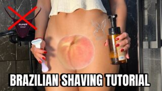 Vagina Waxing | Bikini Shaving Tutorial – Brazilian Waxing – bikini hair remove 2024 with Kitty