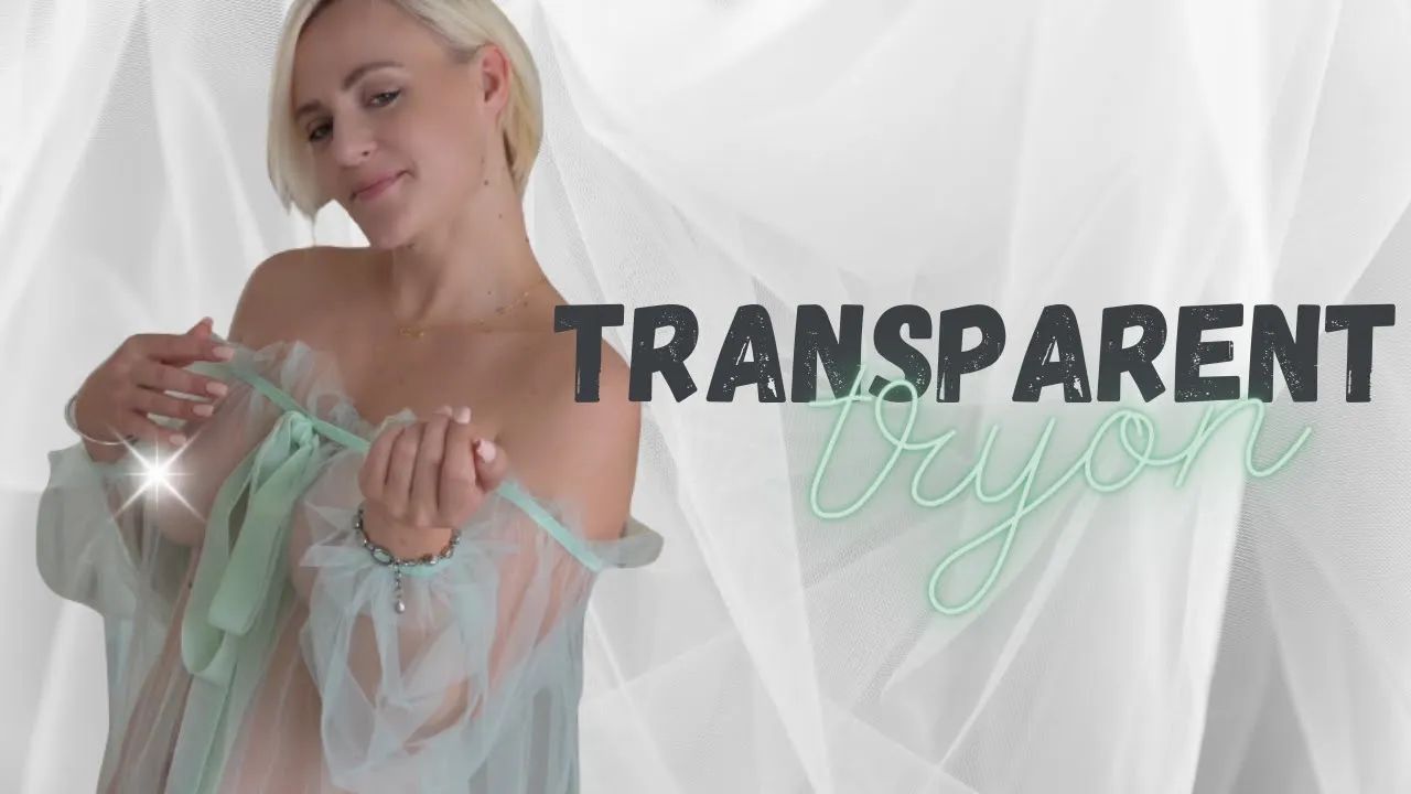 [4K] TRANSPARENT Try On Haul with mirror view | Angeline Cleon