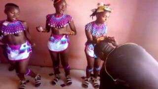 Zulu Xhosa girls wedding ritual short clip