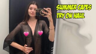 Summer Breathable Capes Try On Haul | Try On At The Mall