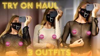 4K See Through Transparent Lingerie Try On Haul At The Mall  