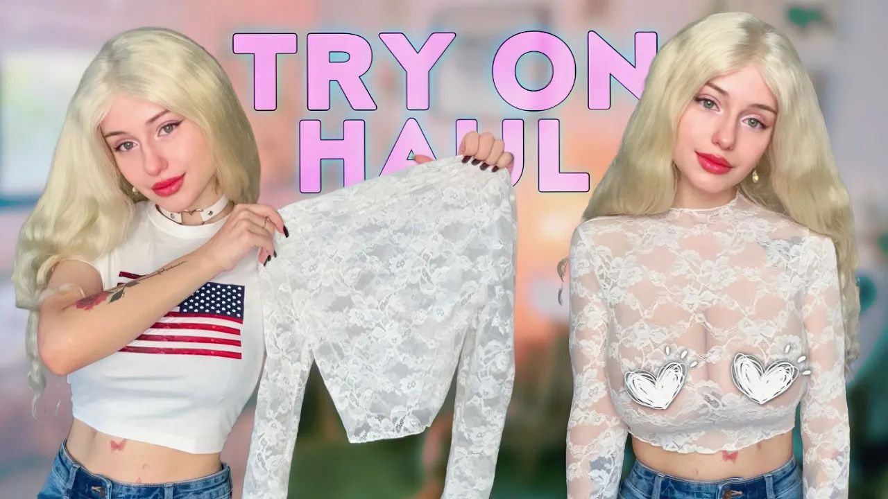 4K TRANSPARENT BLOUSE TRY ON HAUL With Sofia Sugarcube 0 10  