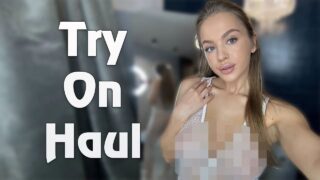 ✨4K Transparent Lace White Dress Try-On with Rapunzel at 0:29 ✨