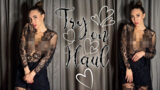 [4K] Sheer Robes Try-On Haul | no bra 0:04 Mia