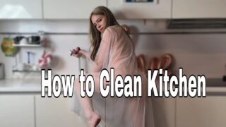 HOW TO CLEAN KITCHEN TRANSPARENT OUTFIT CHALLANGE WITH DRESS HOUSEWIFE | 0:00