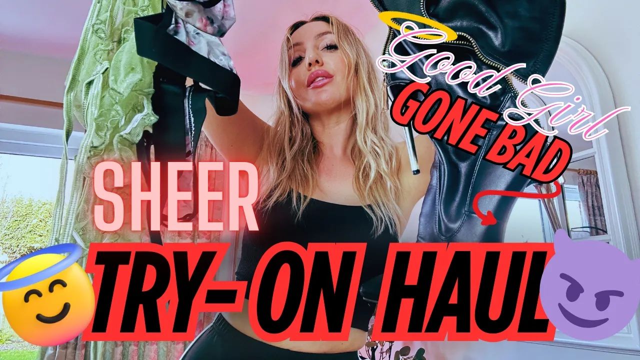 4K SHEIN Lingerie Try-On 💕 2-Piece Sheer Sets – Kaley Knight 3:44 Very