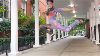 Body Painting Day Jump Poses