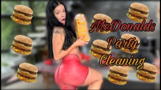 Cleaning with McDonald’s Style Body Paint at 0:00
