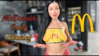 Cleaning Up After a McDonald’s Party in Body Paint at 0:00