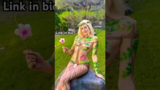 BODY PAINT COSPLAY NO BRA NO PANTIES #shortvideo #shorts #cosplay I’m groot at 0:00