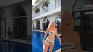 Zaibra Girl Body Paint Art #poolbath #luna #zaibragirl #americangirl at 0:00