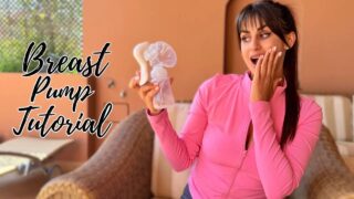 Breastfeeding boob out at 0:45
