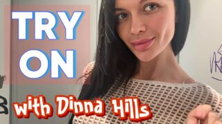 Trying on a tiny mesh top | Clothes for the bold | No Bra 0:05