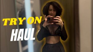 Solange | 4K TRYON HAUL | transparent clothes | changing room dilemma at 0:00