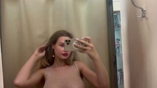See through lingerie tits – at :15