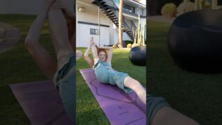 Practicing my splits stretch