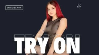 [4K] Transparent black dress try on haul with Lily Pops 0:00 nips visible whole video