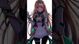 Mythra xenoblade breast jiggle (Nipple at 0:06)