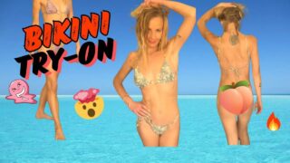 Summer Bikini Try-On in 4K Alice’s Wonderland slight areola slip at 0:02, bends over at 0:14. No full nudity but it’s sexy Bohemian fun. 0:45, 0:55, 1:43, 2:10
