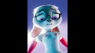 Nerdy Judy Hopps yiff (Cropped sex, visible nipples at 0:01)