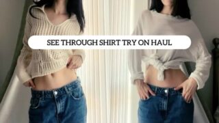 Violet Wood Trying On See Through Shirts (again) 0:00 no nudity but sexy, pokies and semi-sheet fabrics throughout. She’s very hot