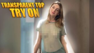 [4K] Very Transparent Top and skirt no bra or panties | Josephine 0:20