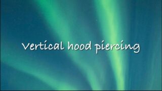 Vertical hood piercing. Pierced pussy @0:03