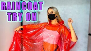 Transparent raincoat TRY ON HAUL