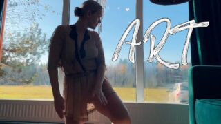 Tais by the Window / see through pussy 0:55