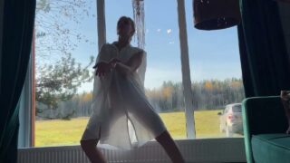Tais by the Window / sheer she through fasion 0:03