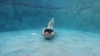 Underwater Art Nude performance – Day time swimming pool, nude