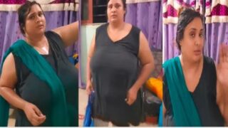 Huge Tits Indian Cleaning Braless Sheer at 15:21
