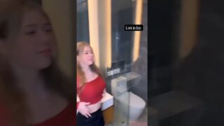 Nipple flash in reflection 00:03