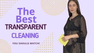 4k transparent cleaning Girl : WC fridge cleaning tutorial at home!