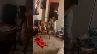 Breasts slip out at 0:41