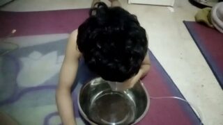 Naked Guy Breathing in Water