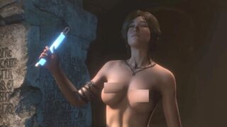 Nude Mod at 1:11 of Lara Croft in Tomb Raider 2013