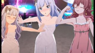 Animation MMD R-18 Trio Brilliance! Kaho, Takane & Tsumugi Light Up the Stage after 0:10