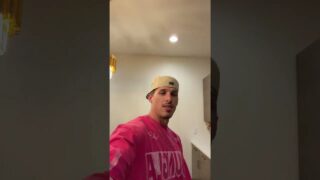 Dick in the reflection