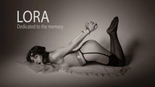 Lora. Backstage photo shoot
