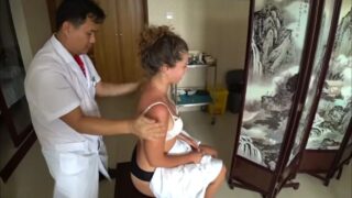 A lot of tits from 33:49 during massage treatment