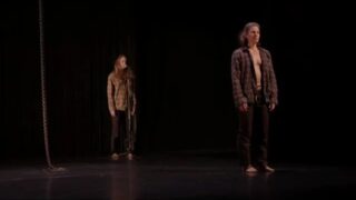Topless girls in modern dance at 12:36