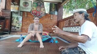 Side boob during massage at 1:30:11