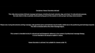 Athletic Pain Recovery Massage Therapy Demo (Male) – Back, Glutes, Legs | Viewer Discretion Advised (2:41)