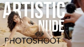 Nude Artistic Photoshoot. Sunset Beach with Tori