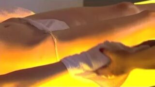 Relaxing scene with nice body at 0:58 during massage