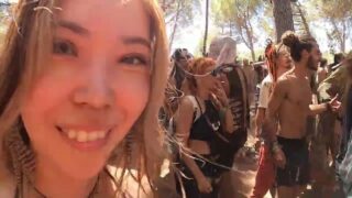A topless girls at 3:15 and 5:08 on ZNA gathering
