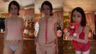 xd34th Yay Valentine Day BackLog Haul 4:37 red top is a bit see-thru, some cameltoe after 11:40, some nip trying to poke thru around 13:30