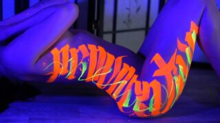 Blacklight Body Art (artistic nudity/documentary)